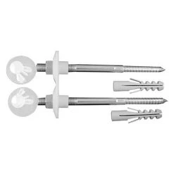 Duravit Fixing kit for Wall Hung Toilet and Bidet - White Caps - 0065000000