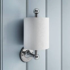 Chatsworth 1928 Traditional Spare Toilet Roll Holder - Chrome -FlushPro Shop 105CHT d2 460