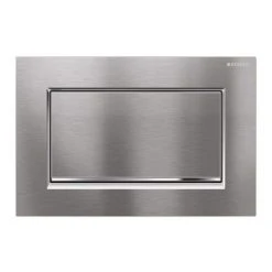Geberit Sigma30 Single Flush Plate - Brushed Chrome - 115.893.KX.1