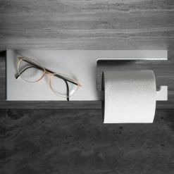 Keuco Edition 400 Toilet Roll Holder with Shelf -FlushPro Shop 11573170000 D3 460