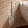 Keuco Elegance Wall Mounted Toilet Brush & Holder - Chrome/White -FlushPro Shop 11664010100 P
