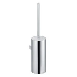 Keuco Moll Wall Mounted Toilet Brush & Holder - Chrome/White