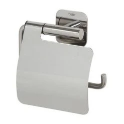 Tiger Colar Toilet Paper Holder with Cover - Polished Stainless Steel 12 Tiger Colar Toilet Paper Holder with Cover - Polished Stainless Steel -FlushPro Shop 1314130346 D1 460
