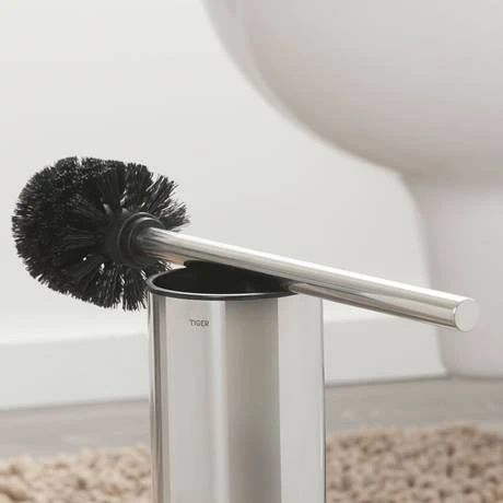 Tiger Colar Freestanding Toilet Brush & Holder - Polished Stainless Steel 4 Tiger Colar Freestanding Toilet Brush & Holder - Polished Stainless Steel - Image 2