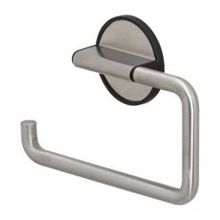 Tiger Tune Toilet Roll Holder - Brushed Stainless Steel/Black -FlushPro Shop 1326530946 D1 460