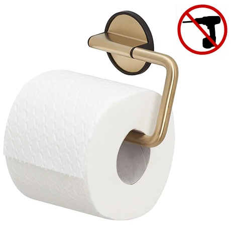 Tiger Tune Toilet Roll Holder - Brushed Brass/Black 3 Tiger Tune Toilet Roll Holder - Brushed Brass/Black