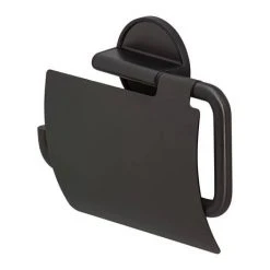 Tiger Tune Toilet Roll Holder with Cover - Brushed Black Metal/Black 10 Tiger Tune Toilet Roll Holder with Cover - Brushed Black Metal/Black -FlushPro Shop 1326638946 D1 460