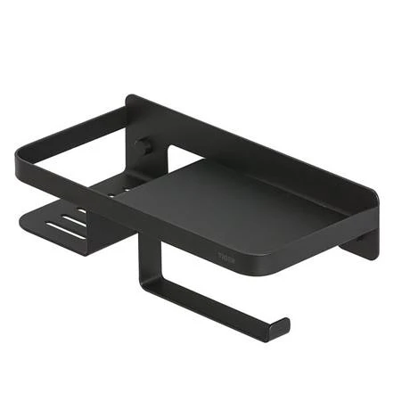 Tiger Caddy Toilet Roll Holder with Shelf - Black 6 Tiger Caddy Toilet Roll Holder with Shelf - Black - Image 4