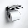 Keuco Plan Toilet Roll Holder with Shelf - Black 2 Keuco Plan Toilet Roll Holder with Shelf - Black -FlushPro Shop 14973370000 P