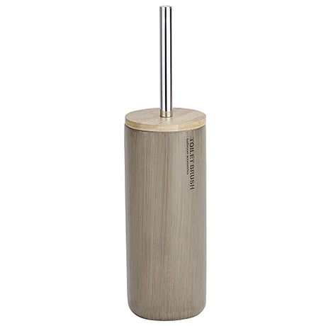 Wenko Palo Taupe Polyresin / Bamboo Toilet Brush 3 Wenko Palo Taupe Polyresin / Bamboo Toilet Brush