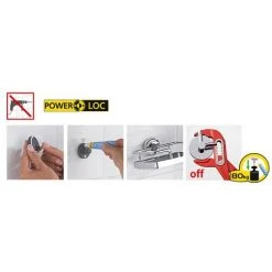 Wenko Power-Loc Bovino Toilet Brush Set - 17801100 -FlushPro Shop 22292100 D6 460 3