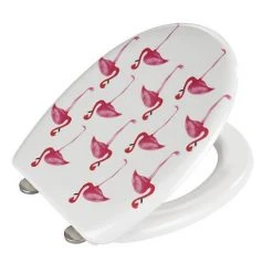 Wenko Flamingo Soft Close Toilet Seat - 22406100 7 Wenko Flamingo Soft Close Toilet Seat - 22406100 -FlushPro Shop 22406100 D2 460