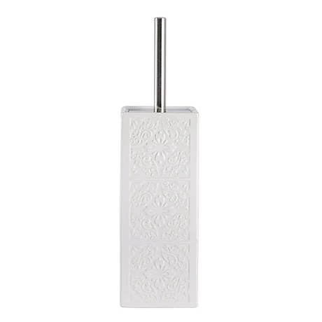 Wenko Cordoba White Ceramic Toilet Brush + Holder - 22651100 4 Wenko Cordoba White Ceramic Toilet Brush + Holder - 22651100 - Image 2
