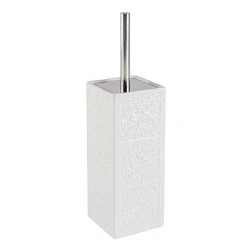 Wenko Cordoba White Ceramic Toilet Brush + Holder - 22651100