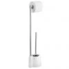 Wenko Avola White Extra Heavy Freestanding Toilet Brush & Roll Holder - 22989100