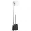 Wenko Avola Black Extra Heavy Freestanding Toilet Brush & Roll Holder - 22991100