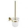 JTP Vos Brushed Brass Toilet Brush & Holder -FlushPro Shop 23165BBR P