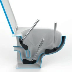 Wenko White Rimless Toilet Brush - 23344100 9 Wenko White Rimless Toilet Brush - 23344100 -FlushPro Shop 23344100 d3 460