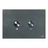 JTP Brushed Black Steel Pneumatic Flush Plate -FlushPro Shop 27701FPBBL P