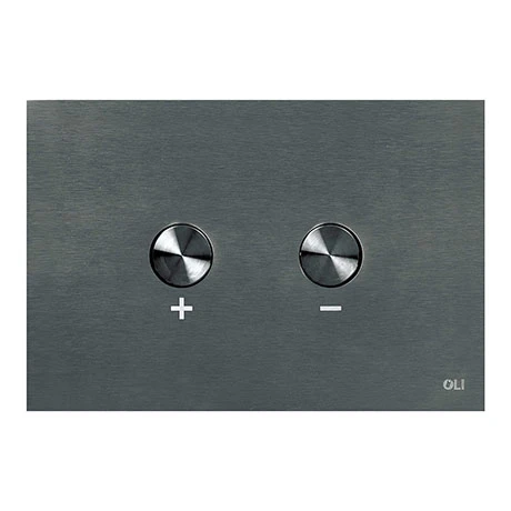 JTP Brushed Black Steel Pneumatic Flush Plate 3 JTP Brushed Black Steel Pneumatic Flush Plate