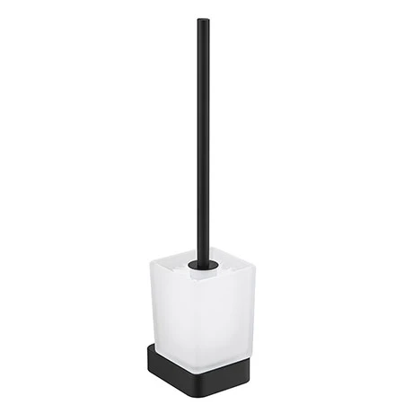 JTP Hix Matt Black Toilet Brush & Holder 3 JTP Hix Matt Black Toilet Brush & Holder