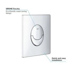 Grohe Skate Air WC Wall Flush Plate - Chrome - 38505000 -FlushPro Shop 38505000 D6 460