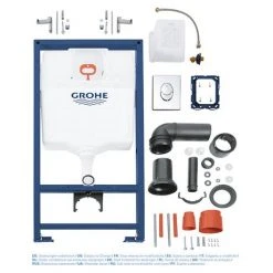 Grohe Rapid SL 1.13m Low Noise 3 in 1 Set Support Frame for Wall Hung WC - 38721001 -FlushPro Shop 38721001 D3 460