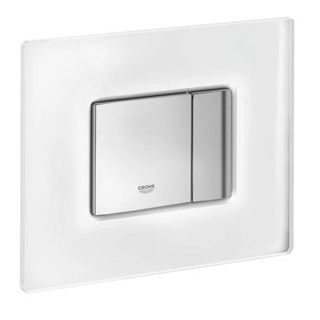 Grohe Skate Cosmopolitan WC Wall Flush Plate - Chrome/daVinci Satin - 38845MF0 4 Grohe Skate Cosmopolitan WC Wall Flush Plate - Chrome/daVinci Satin - 38845MF0 - Image 2