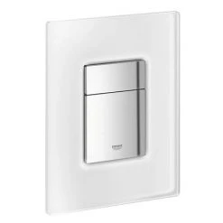Grohe Skate Cosmopolitan WC Wall Flush Plate - Chrome/daVinci Satin - 38845MF0