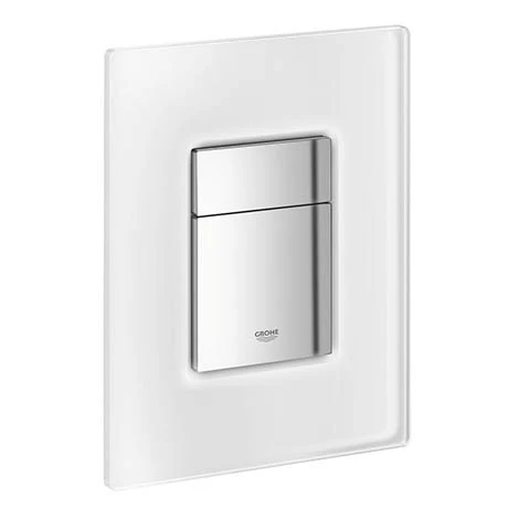 Grohe Skate Cosmopolitan WC Wall Flush Plate - Chrome/daVinci Satin - 38845MF0 3 Grohe Skate Cosmopolitan WC Wall Flush Plate - Chrome/daVinci Satin - 38845MF0
