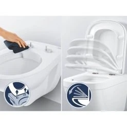 Grohe Bau Soft Close Toilet Seat with Quick Release - 39493000 -FlushPro Shop 39493000 D3 460 1