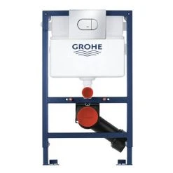 Grohe Solido 0.82m 3 in 1 Set Low Noise Support Frame for Wall Hung WC with Arena Flush Plate - 39843000 -FlushPro Shop 39843000 D1 460