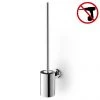 Zack Scala Stainless Steel Wall Mounted Toilet Brush + Mount Adhesive
