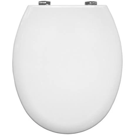 Bemis - Model 5000CP Toilet Seat with Chrome Hinges - White - 5000CP000 6 Bemis - Model 5000CP Toilet Seat with Chrome Hinges - White - 5000CP000 - Image 4