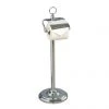 Miller - Classic Freestanding Toilet Roll Holder with Lid - 5658CH 2 Miller - Classic Freestanding Toilet Roll Holder with Lid - 5658CH -FlushPro Shop 5658CH P