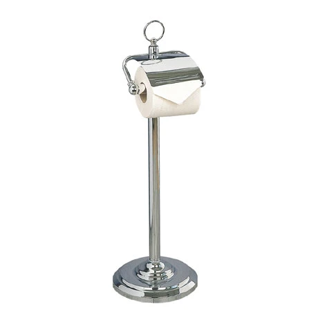 Miller - Classic Freestanding Toilet Roll Holder with Lid - 5658CH 3 Miller - Classic Freestanding Toilet Roll Holder with Lid - 5658CH