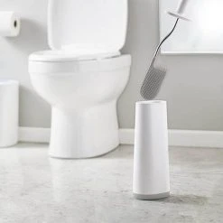Joseph Joseph Flex Smart Toilet Brush & Holder - White/Grey - 70515 -FlushPro Shop 70515 D3 460