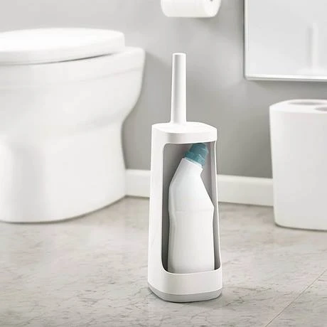 Joseph Joseph Flex Plus Smart Toilet Brush & Holder with Storage Caddy - White/Grey - 70516 4 Joseph Joseph Flex Plus Smart Toilet Brush & Holder with Storage Caddy - White/Grey - 70516 - Image 2