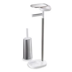 Joseph Joseph EasyStore Plus Freestanding Toilet Paper Holder with Flex Steel Toilet Brush - 70519 -FlushPro Shop 70519 D5 460