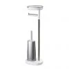 Joseph Joseph EasyStore Plus Freestanding Toilet Paper Holder with Flex Steel Toilet Brush - 70519 -FlushPro Shop 70519 P