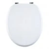 Aqualona White Wooden MDF Toilet Seat - 77573 1 Aqualona White Wooden MDF Toilet Seat - 77573 -FlushPro Shop 77573 P