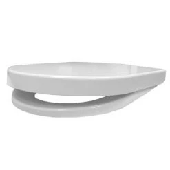 Euroshowers ONE Seat Long Elongated D-Shape Soft Close Toilet Seat - White - 88310 -FlushPro Shop 80410 n d3 375