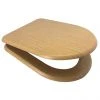 Euroshowers Oak D Shaped Soft Closing MDF Toilet Seat - 82792 2 Euroshowers Oak D Shaped Soft Closing MDF Toilet Seat - 82792 -FlushPro Shop 82792 p
