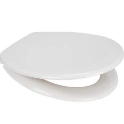 Euroshowers Pearl Anti-Bacterial Toilet Seat with Stainless Steel Hinges - 84210