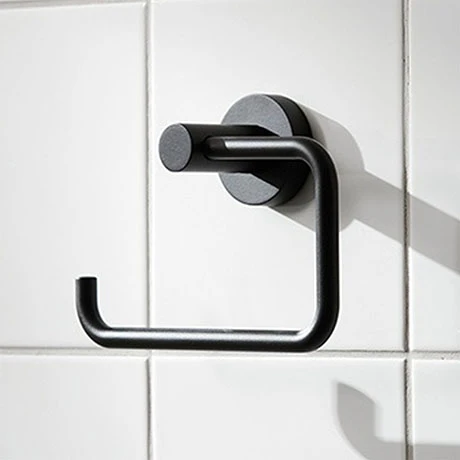 Miller Bond Black Toilet Roll Holder - 8710B 3 Miller Bond Black Toilet Roll Holder - 8710B