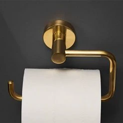 Miller Bond Polished Untreated Brass Toilet Roll Holder - 8710MP 6 Miller Bond Polished Untreated Brass Toilet Roll Holder - 8710MP -FlushPro Shop 8710MP D1 460