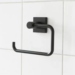 Miller Atlanta Matt Black Toilet Roll Holder - 8810B