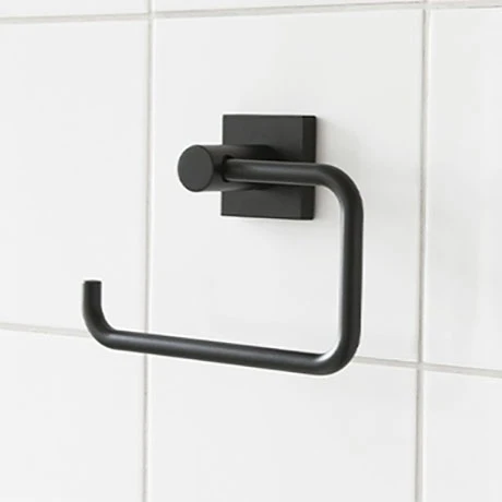 Miller Atlanta Matt Black Toilet Roll Holder - 8810B 3 Miller Atlanta Matt Black Toilet Roll Holder - 8810B