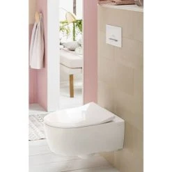 Villeroy and Boch ViConnect Glass Glossy White Dual Flush Plate - 922160RE -FlushPro Shop 922160RE D2 460