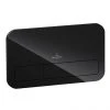 Villeroy and Boch ViConnect Glass Glossy Black Dual Flush Plate - 922400RB 1 Villeroy and Boch ViConnect Glass Glossy Black Dual Flush Plate - 922400RB -FlushPro Shop 922400RB P